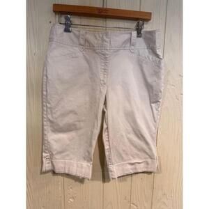 Studio 1940 White Bermuda Shorts Size 12